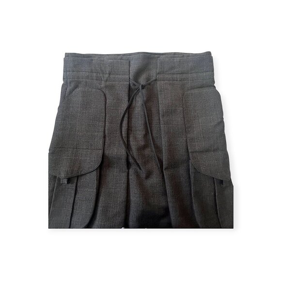 Marni Winter‎ Edition 2010 Gray Wool Pleated Skirt Size 44 Pockets - Picture 7 of 13